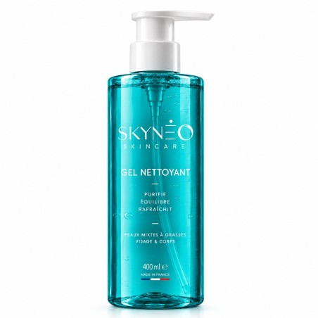 Gel nettoyant fraîcheur qui purifie la peau et élimine les impuretés sans compromettre son confort.